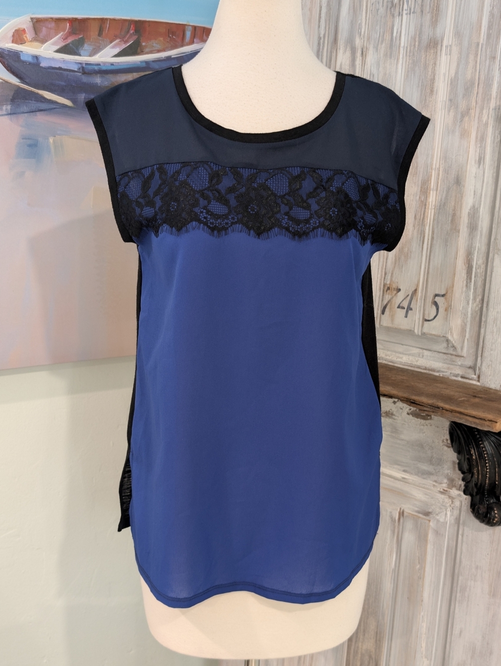 NWT Mystree Stitch Fix Color Block Sleeveless Blouse